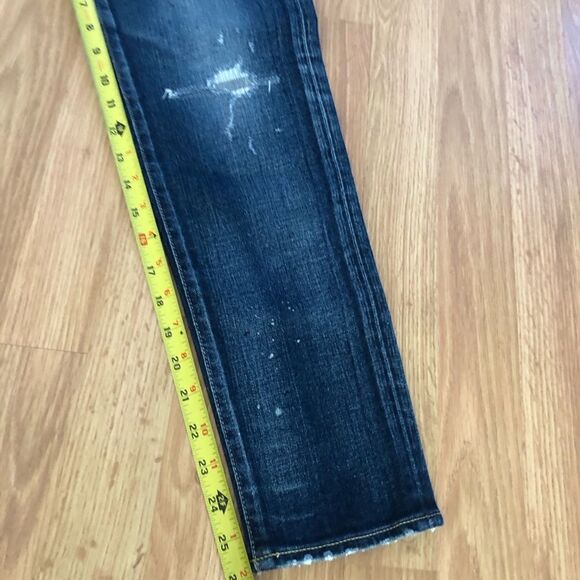 MOUSSY VINTAGE Lancaster Skinny Jeans Blue Denim Distressed Women’s SIZE 25 - Picture 10 of 15